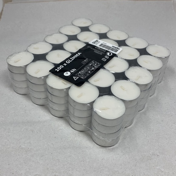 100 piece GLIMMA
Unscented tealights 4hr Ikea Sweden - Picture 3 of 14